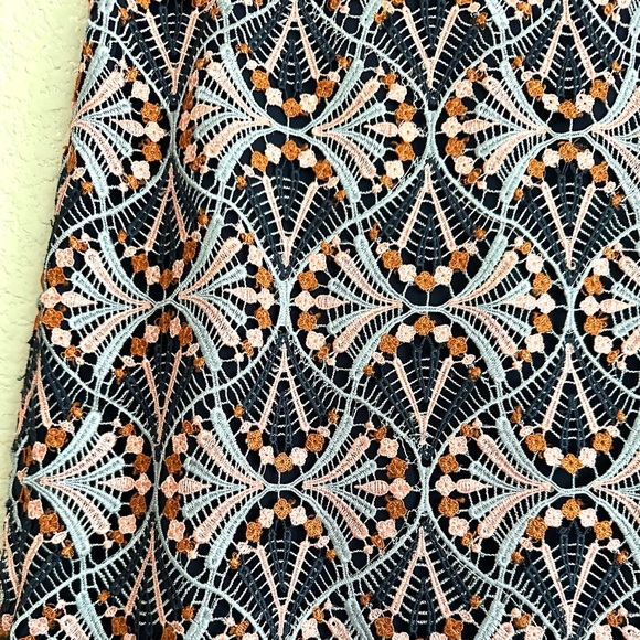 Anthropologie Moulinette Soeurs Lace Crochet Pencil Skirt - Picture 9 of 12